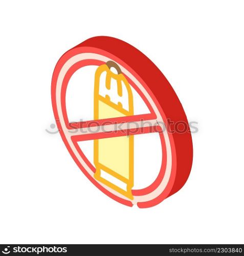 forbidden weapon isometric icon vector. forbidden weapon sign. isolated symbol illustration. forbidden weapon isometric icon vector illustration