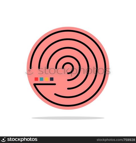 Forecasting, Model, Forecasting Model, Science Abstract Circle Background Flat color Icon