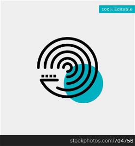 Forecasting, Model, Forecasting Model, Science turquoise highlight circle point Vector icon