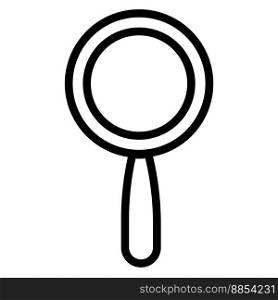 Forensic search line icon isolated on white background. Black flat thin icon on modern outline style. Linear symbol and editable stroke. Simple and pixel perfect stroke vector illustration.