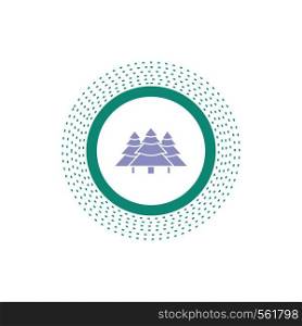 forest, camping, jungle, tree, pines Glyph Icon. Vector isolated illustration. Vector EPS10 Abstract Template background