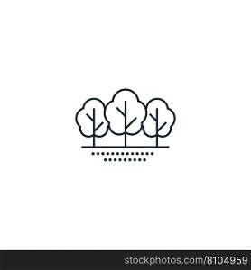 Forest creative icon from travel icons collection Vector Image