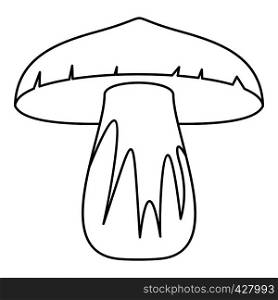 Forest mushroom icon. Outline illustration of forest mushroom vector icon for web. Forest mushroom icon, outline style