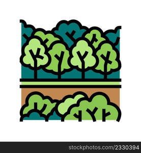 forest park color icon vector. forest park sign. isolated symbol illustration. forest park color icon vector illustration