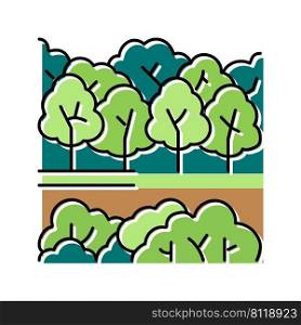 forest park color icon vector. forest park sign. isolated symbol illustration. forest park color icon vector illustration