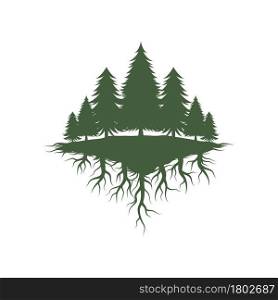 Forest Vector icon design illustration Template
