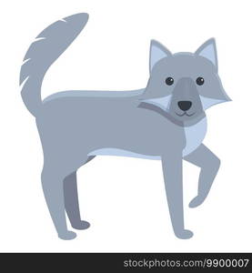 Forest wolf icon. Cartoon of forest wolf vector icon for web design isolated on white background. Forest wolf icon, cartoon style