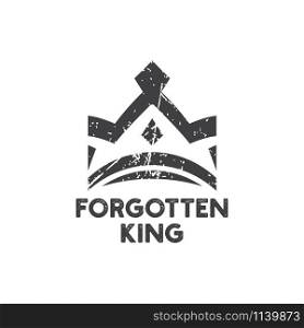 Forgotten king logo icon design template vector illustration. Forgotten king logo icon design template vector