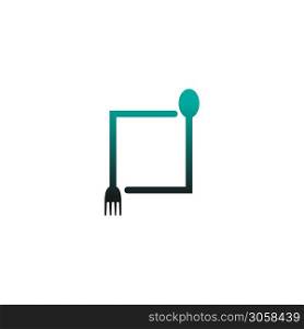 Fork and spoon icon vector design