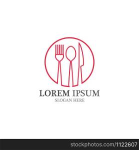 Fork and spoon logo vector
