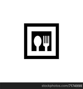 fork and spoon logo vector