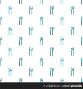 Fork and spoon pattern. Cartoon illustration of fork and spoon vector pattern for web. Fork and spoon pattern, cartoon style