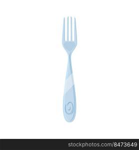 fork cutlery cartoon vector. silverware food, restaurant symbol, dinner object fork cutlery vector illustration. fork cutlery cartoon vector illustration