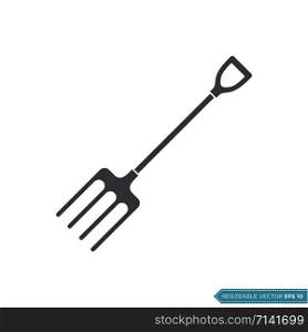 Fork - Gardening Icon Vector Template Illustration Design