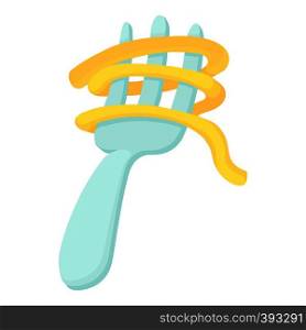 Fork icon. Cartoon illustration of fork vector icon for web. Fork icon, cartoon style