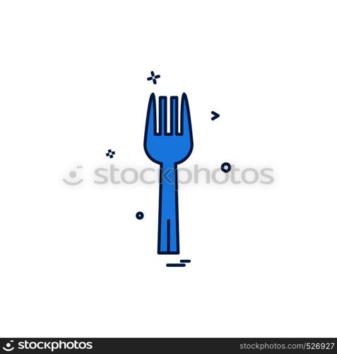 Fork icon design vector