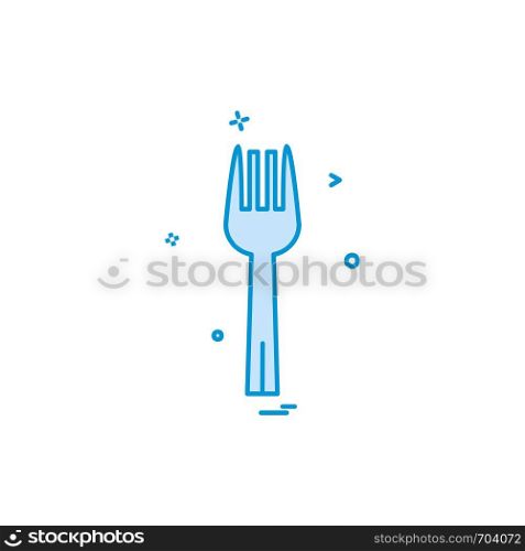 Fork icon design vector