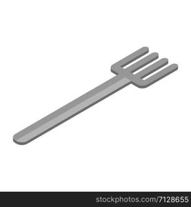 Fork icon. Isometric of fork vector icon for web design isolated on white background. Fork icon, isometric style