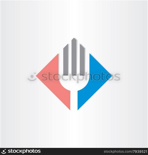 fork icon restorant catering symbol