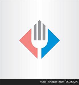 fork icon restorant catering symbol