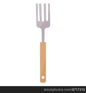 fork kitchen stick eat kitchen element icon vector illustration
