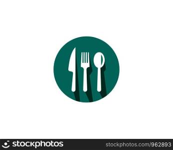 fork,knife and spoon icon vector template