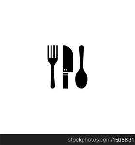 Fork knife logo template vector icon design