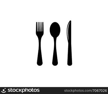 fork,knife logo vector illustration template