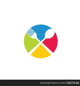 fork,spoon icon vector illustration design template web