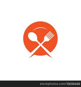 fork,spoon icon vector illustration design template web