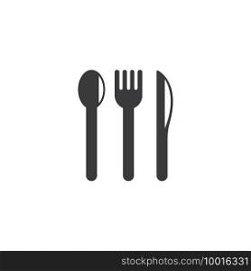 fork,spoon  icon vector illustration template