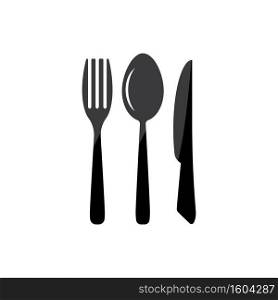 Fork Spoon Knife icon vector illustration template design