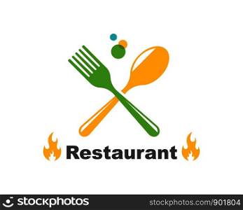 fork,spoon logo icon vector illustration template
