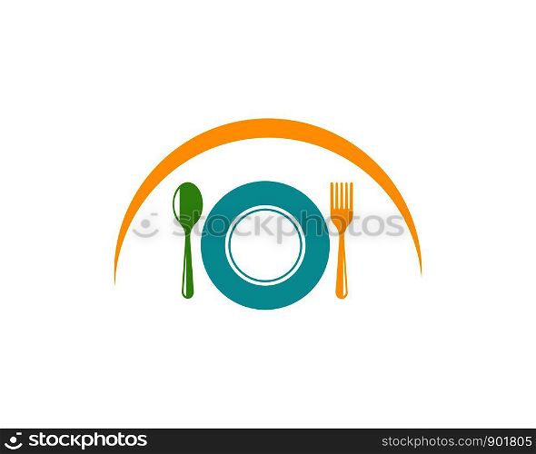 fork,spoon logo icon vector illustration template