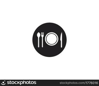 fork spoon logo template vector illustration.fork spoon logo vector