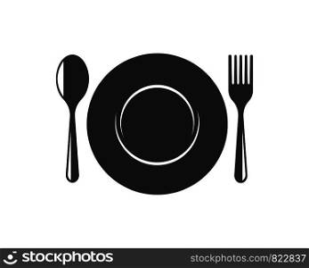 fork,spoon logo vector illustration template