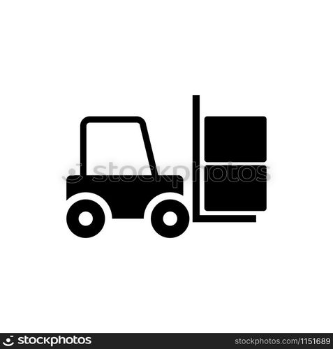 Forklift icon trendy design template