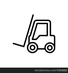 Forklift icon trendy design template