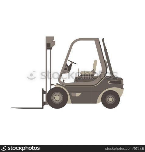 Forklift icon truck vector lift isolated warehouse loader illustration symbol cargo