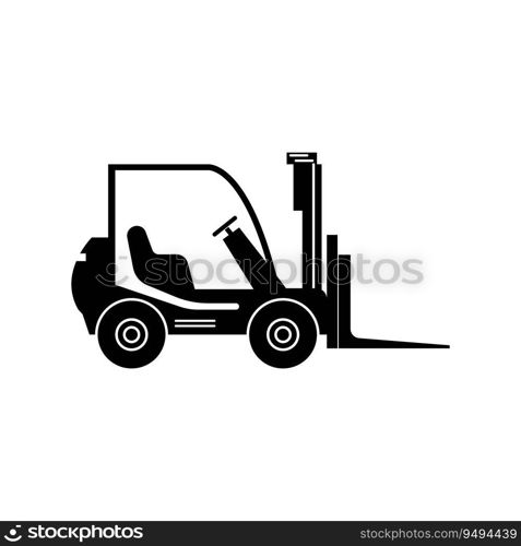 FORKLIFT ICON VECTOR ILLUSTRATION SYMBOL DESIGN