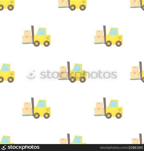 Forklift pattern seamless background texture repeat wallpaper geometric vector. Forklift pattern seamless vector