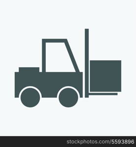 Forklift truck icon