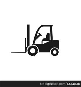 Forklift truck icon isolated on white background Vector EPS 10