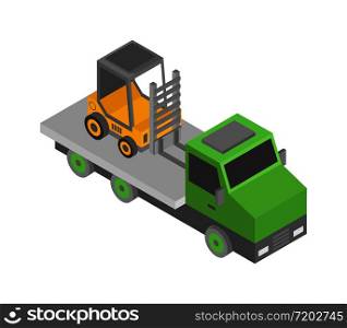 forklift truck isometric
