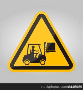 Forklift truck sign,Hazard warning forklift