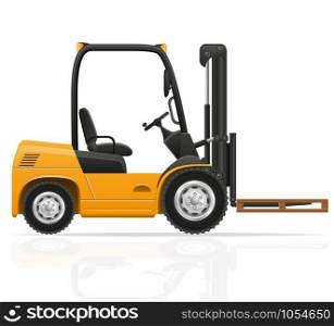 forklift truck vector illustration isolated on white background