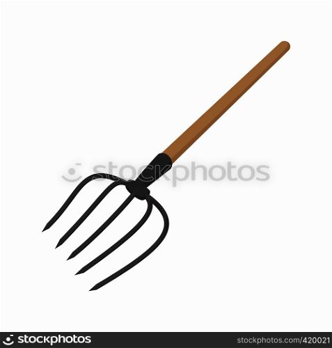 Forks cartoon icon isolated on a white background. Forks cartoon icon