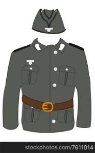 Form of the german soldier of the timeses of the second world war. Tunic of the german military great domestic war
