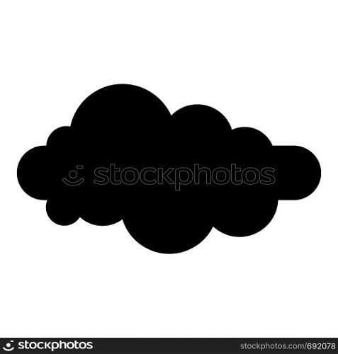 Formed cloud icon. Simple illustration of formed cloud vector icon for web. Formed cloud icon, simple style.