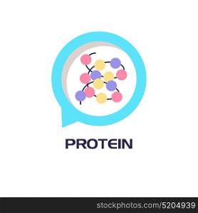 Formula protein. Sports nutrition. Vector illustration isolated on white background.